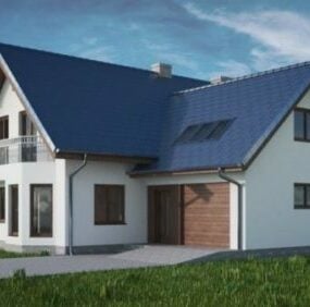 3d модель Western Villa House Architecture