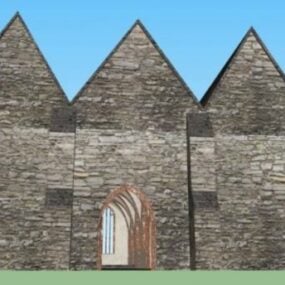 石头教堂3d模型