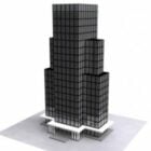 Lowpoly City Building High-rise Tower