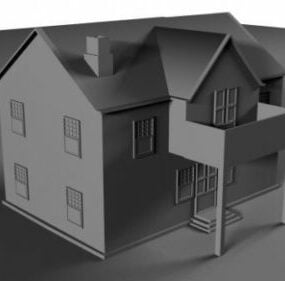 Town House Architecture 3d model