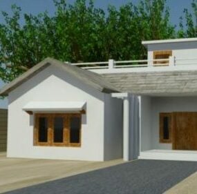 Nice Town House Basic Design 3d model