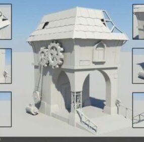 3d-модель концептуального дизайну ігрового будинку
