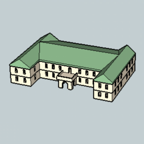 Model 3D projektu domu I Shape