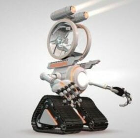 Scifi Robot Concept Car 3d-modell