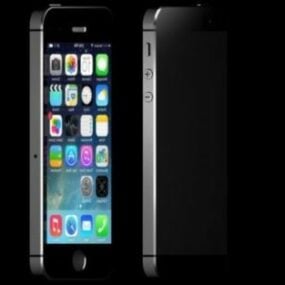 Black Iphone 5s Design 3d model