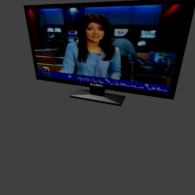 Wide Tv Screen 3d model
