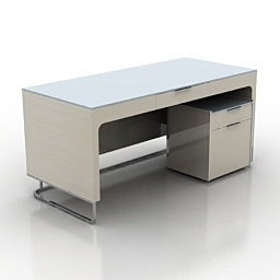 Office Mdf Table Furniture 3d model