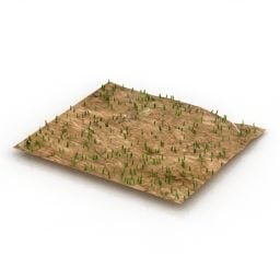 Lowpoly Grass Piece 3d model