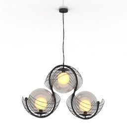 Ceiling Luster Industrial Style 3D-malli