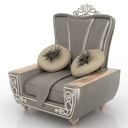 Relax Armchair Old Style 3d model