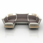 Mobília do sofá da forma de U