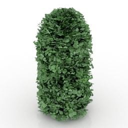 Modelo 3d de arbusto de cobertura de cilindro