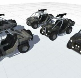 लड़ाकू वाहन संग्रह 3डी मॉडल