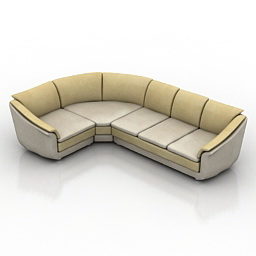 Corner Sofa For Home 3d model