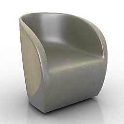 Office Leather Armchair 3d model