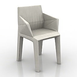 Plastic Arm Chair 3d model