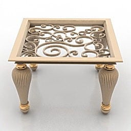 Bronze Classic Table 3d model