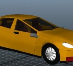 黄色赛车3d模型