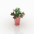 Pink Potted Flower
