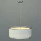 White Round Shade Pendant Lamp