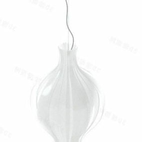 Pendellampe Glass Vase Skjerm 3d modell