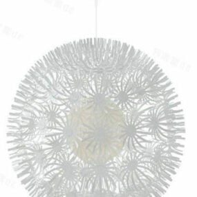 Flower Ball Ceiling Lamp 3d model