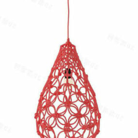 Red Modern Pendant Lamp 3d model