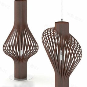 Pendant Lamp Bamboo Fish Trap 3d model