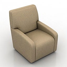 Pad Armchair Furniture 3d model