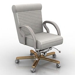 Office Wheel Armchair V1 3d model