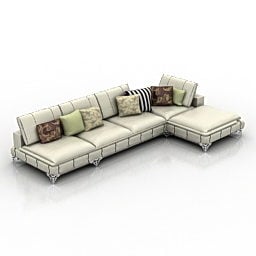 L Corner Sofa 3d model