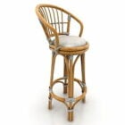 Bamboo High Bar Chair