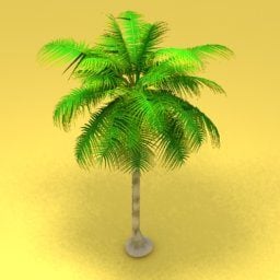 Gaming Palm Tree 3d model