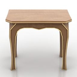 Classic Wood Console Table 3d model