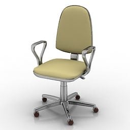 Office Wheel Armchair 3d model