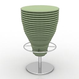 Modern Glass Shape Chair 3d model