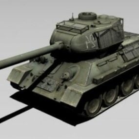 Tanque de leyenda ruso T-34 modelo 3d
