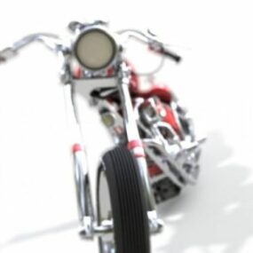 Chopper Motorcycle Design 3d model