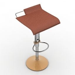 Leather Bar Chair Design 3d model