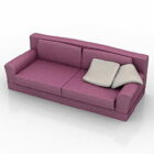 Fioletowa sofa Loveseat