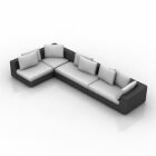 Black White Leather Sofa Corner
