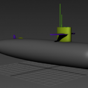 Denizaltı Lowpoly 3d modeli tasarla