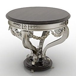Luxury Style Classic Round Table 3d model