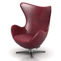 Beauty Curved Wing Back Armchair 3d model