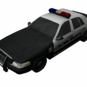 European Police Car 3d model