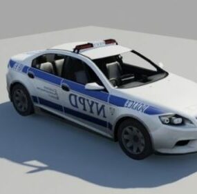 New York Nypd Ford Mondeo Car 3d model