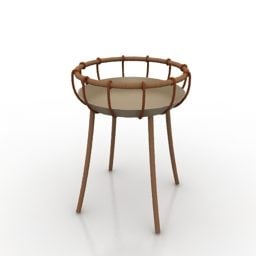 Chair Shape Flower Stand 3d model
