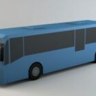 Lowpoly Bus Vehicle Design