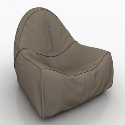 Lazy Armchair Furniture 3d model