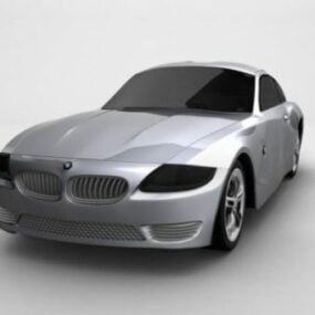 Lowpoly 4д модель автомобиля BMW Z3